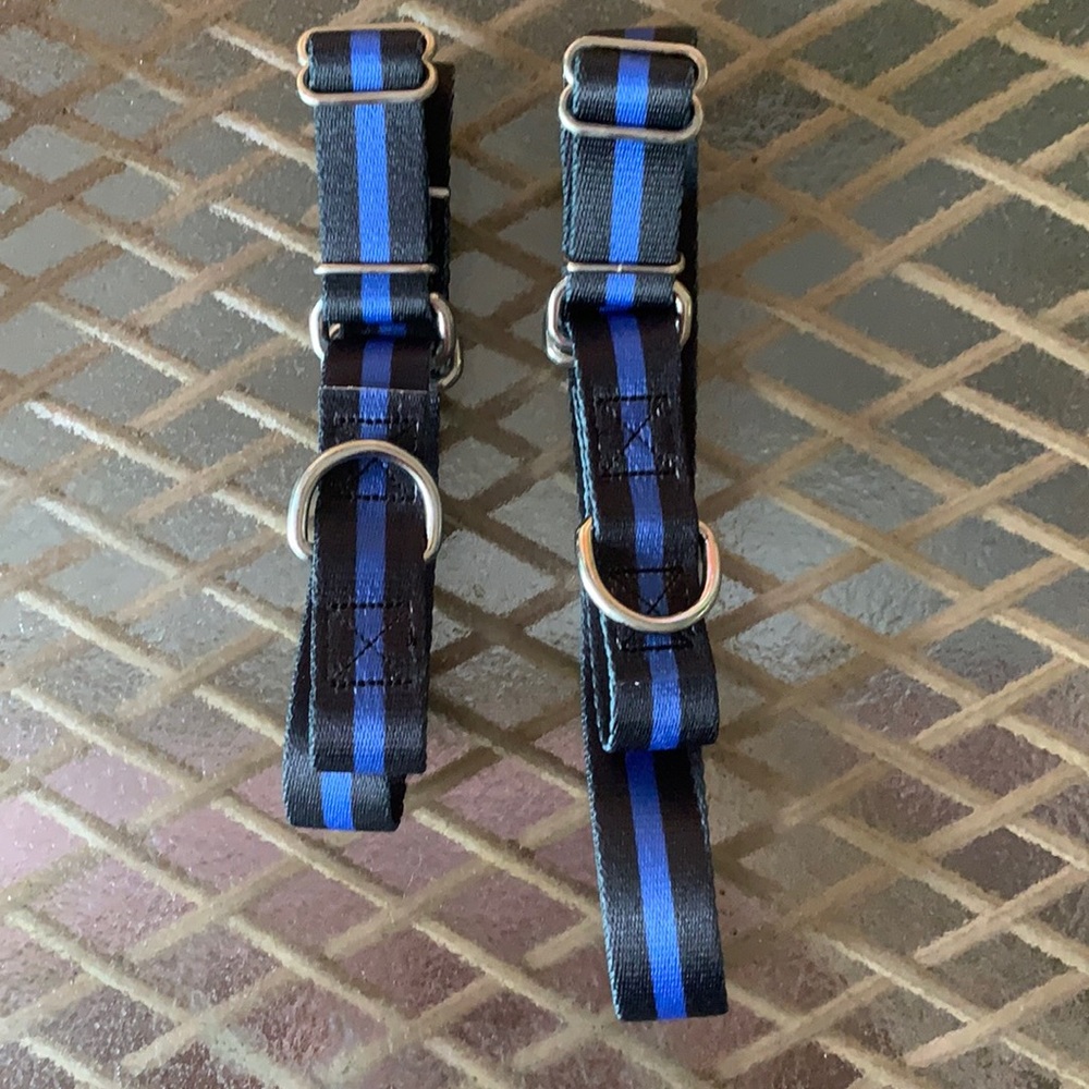 1” Blueline Martingale dog collars